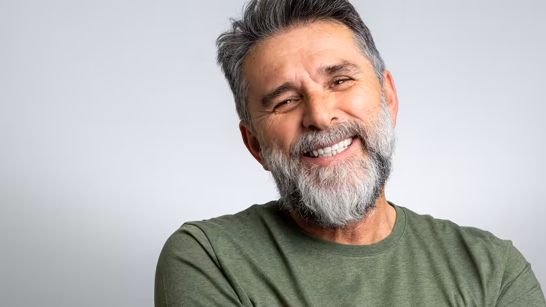 Restorative Happy Man In Green